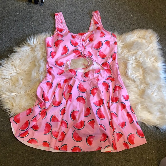 Fun Print ESPRLIA Halter Swimwear One Piece Pin up Tankini Swimwear2x 🩱🌊🌞 - Picture 4 of 8